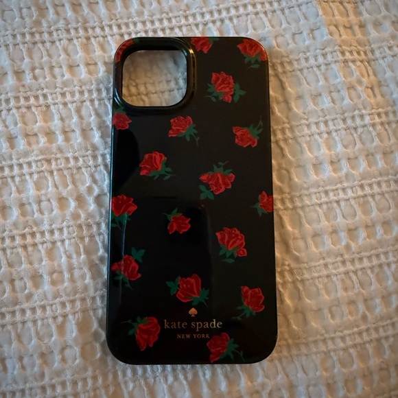 kate spade Other - Kate Spade Black and Red Rose iPhone 14 Case